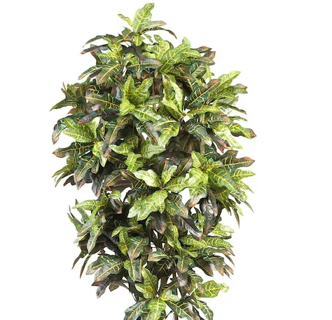 Wholesale High Quality Artificial Green Decorative Tree PE PVC Material Simulation Croton Artificial Plant Artificial Tree