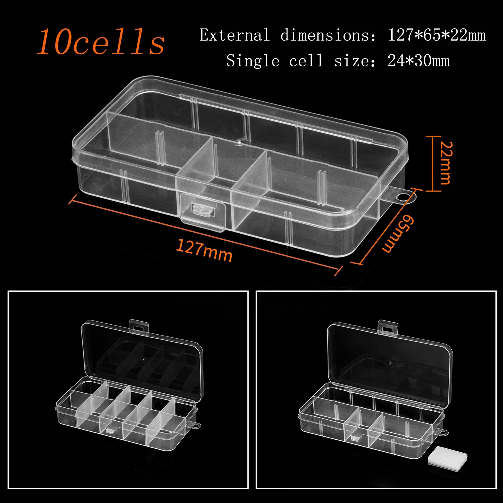 Plastic storage box 140*140*154 Transparent and environmentally friendly plastic box