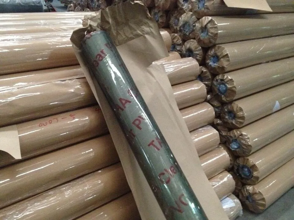 Wholesale price super clear pvc film 0.15 0.3 0.5mm pvc transparent film roll for home textile packaging