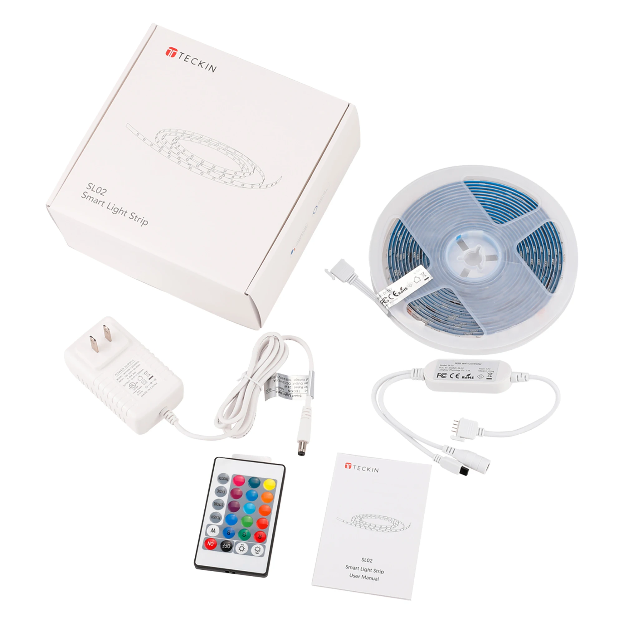 Wi-Fi Smart LED Strip 12v Control Indoor Decoration 5m Waterproof Smd 5050 Led smart Strip Lights Tuya/Smart Life LED strip