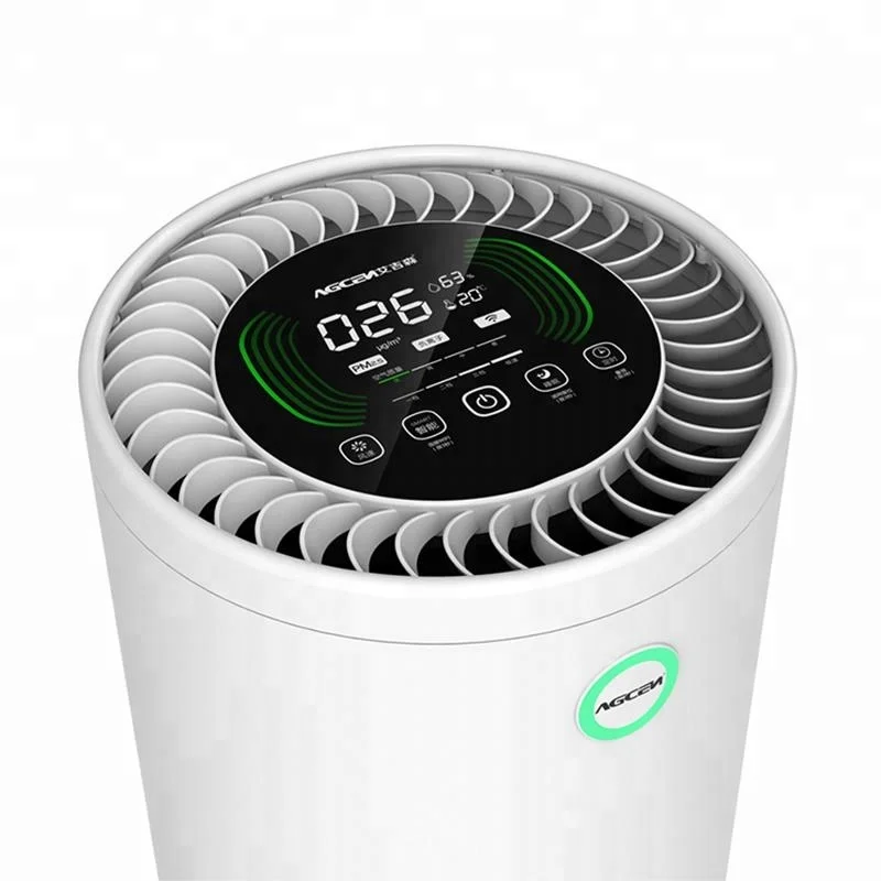 AGCEN OEM ODM Purificador de aire H13 HEPA filter UV-C PM air purifier with PM2.5 Temperature sensor