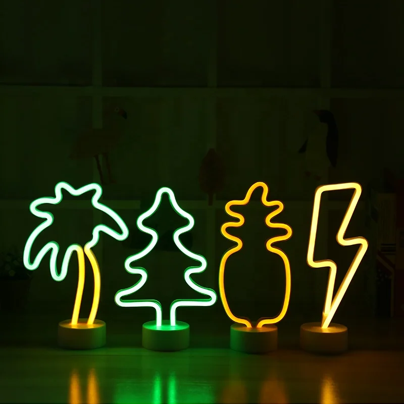 Светодиодная неоновая лампа в виде ананаса для украшения детской спальни