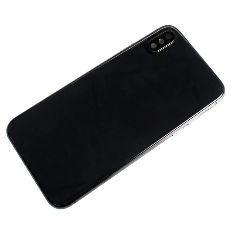 Черно-белый для iPhone X средняя рамка Корпус задняя крышка Стекло Замена