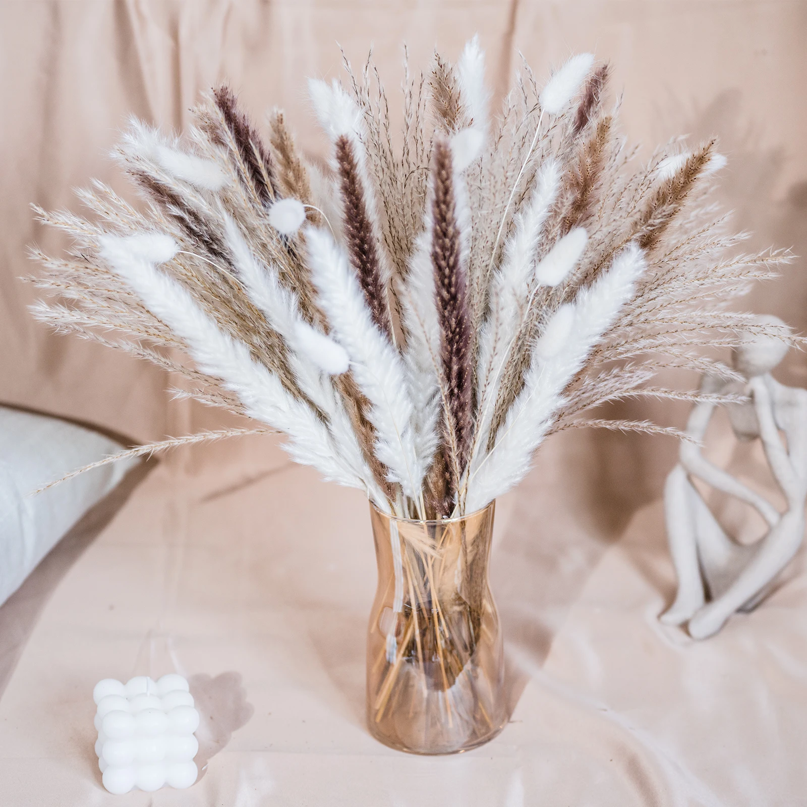Amazon top seller cheap Pampas grass free sample high quality dried flowers BOHO bouquet  Home decoration flowers