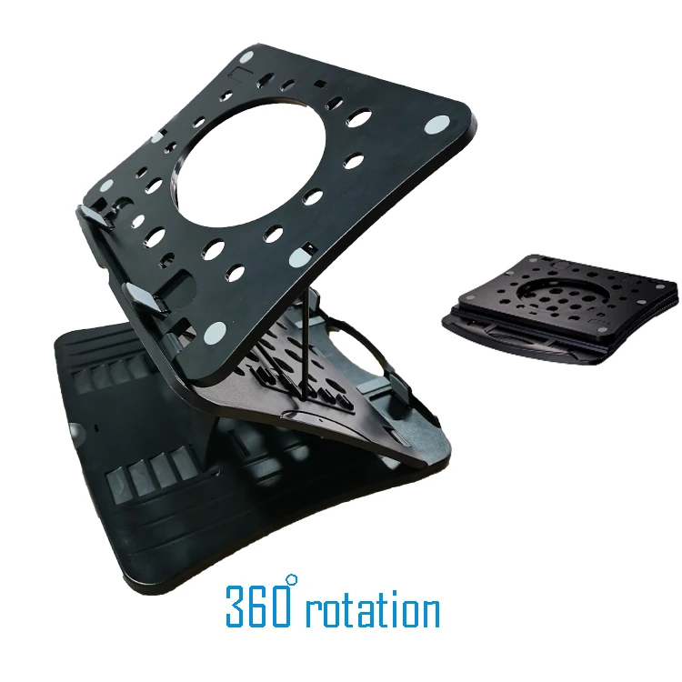 Great roc Laptop Stand 360 Rotating Swivel Laptop riser for Desk Plastic Computer Stand 2 layer  notebook Computer Stand plastic