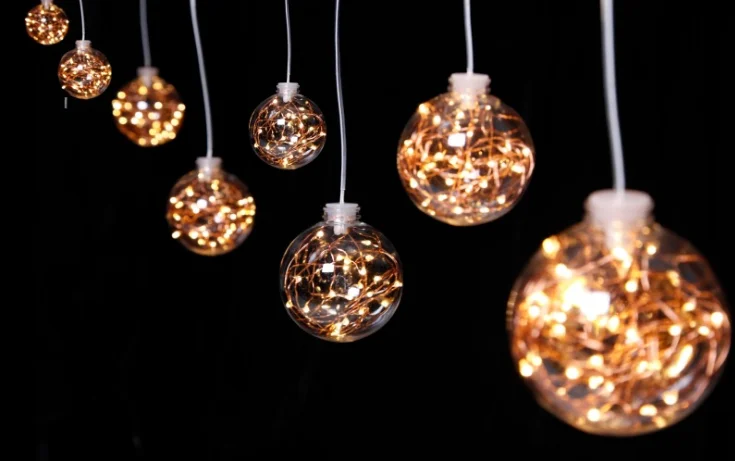 Acrylic Ball Chandelier Starry Wedding Background Hanging for Sale
