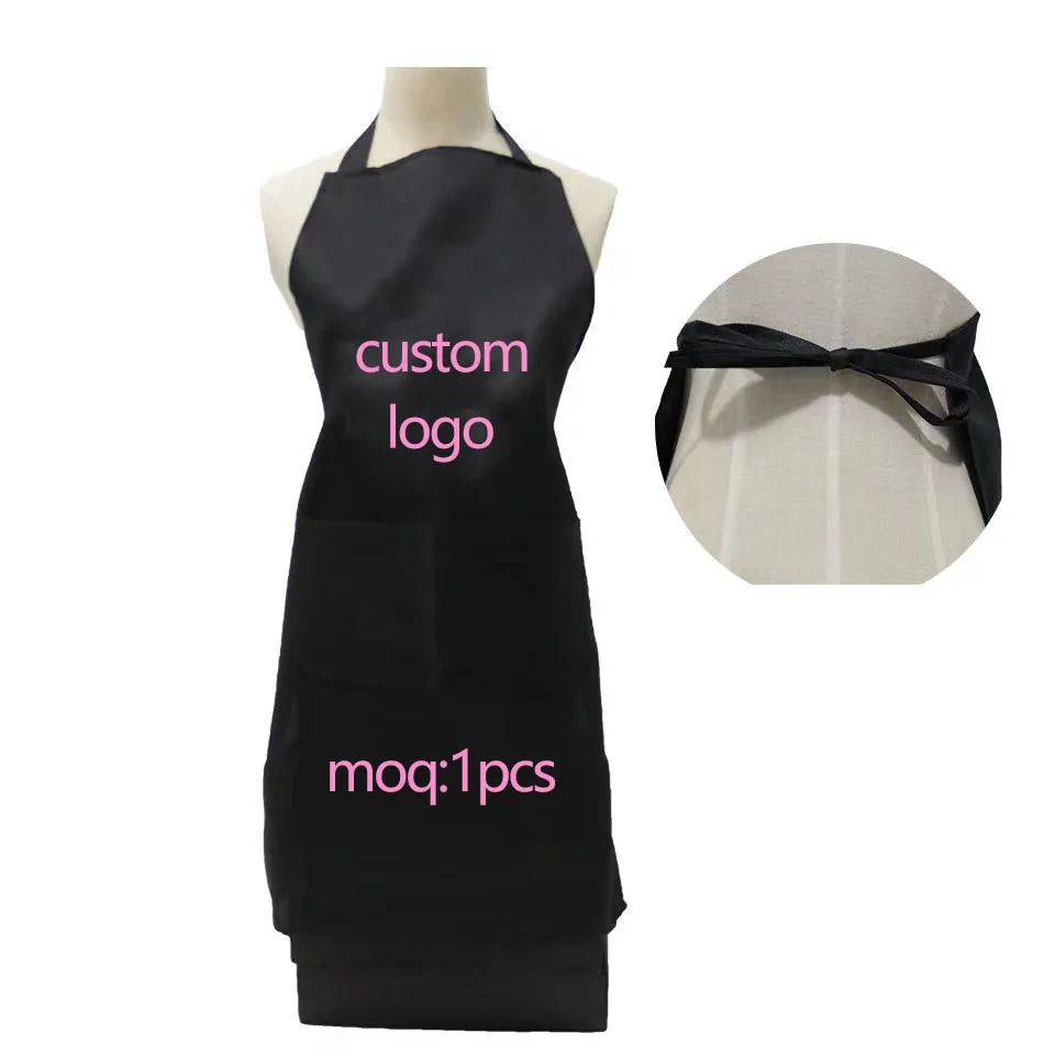 Salon Barber Custom Logo Hair Apron Cape  With Pocket For Hairdresser