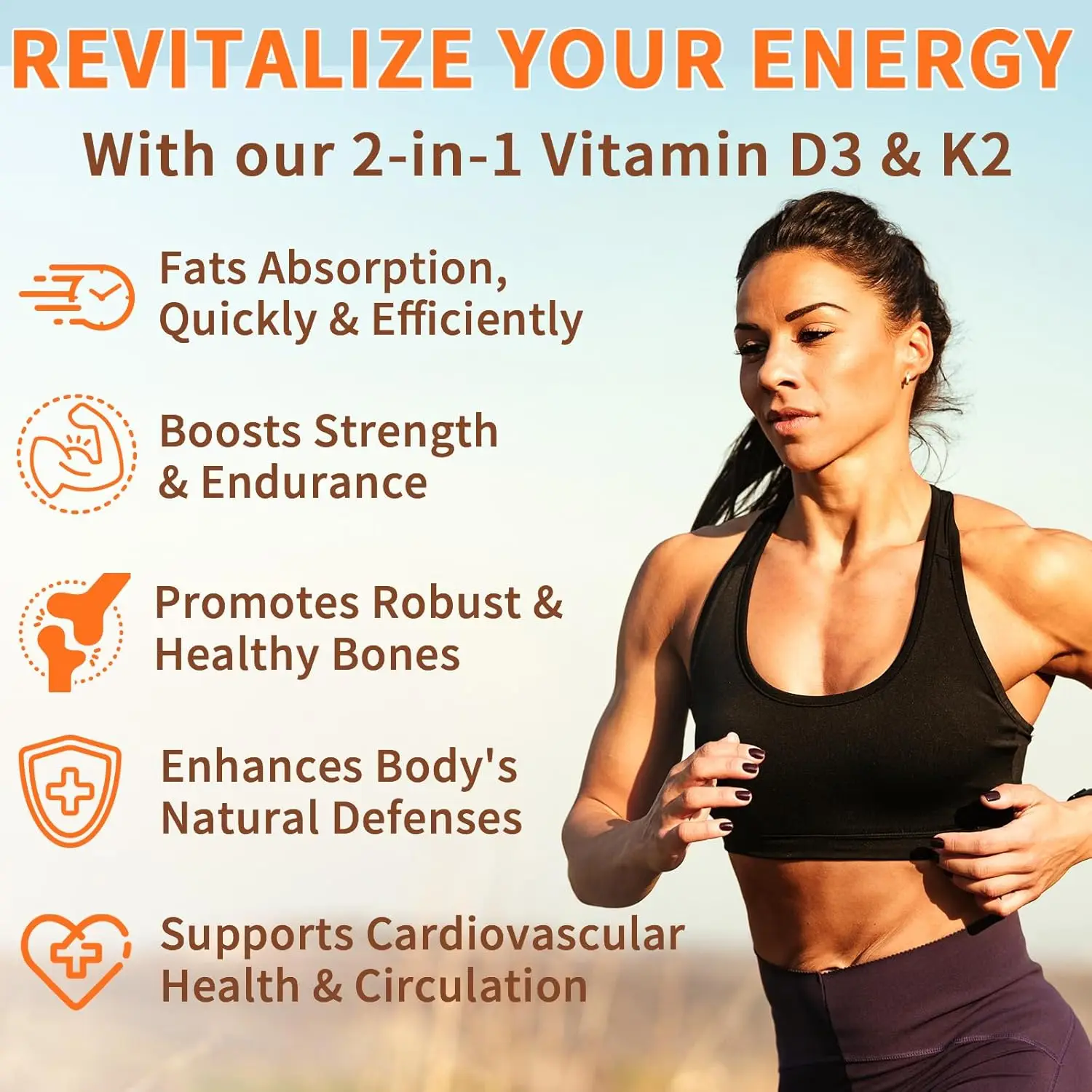 HOT Sale OEM Vitamin D3 K2 Stronger Bones Vitamin D3 5000 iu K2 Vitamin D3 K2 Softgel Capsule