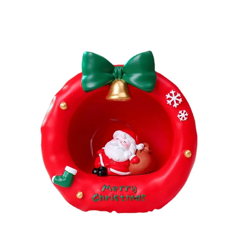 Resin Christmas Ornaments New Christmas Garland Old Man Star Light Resin Decorations Creative Cross-Border Christmas Hot Small