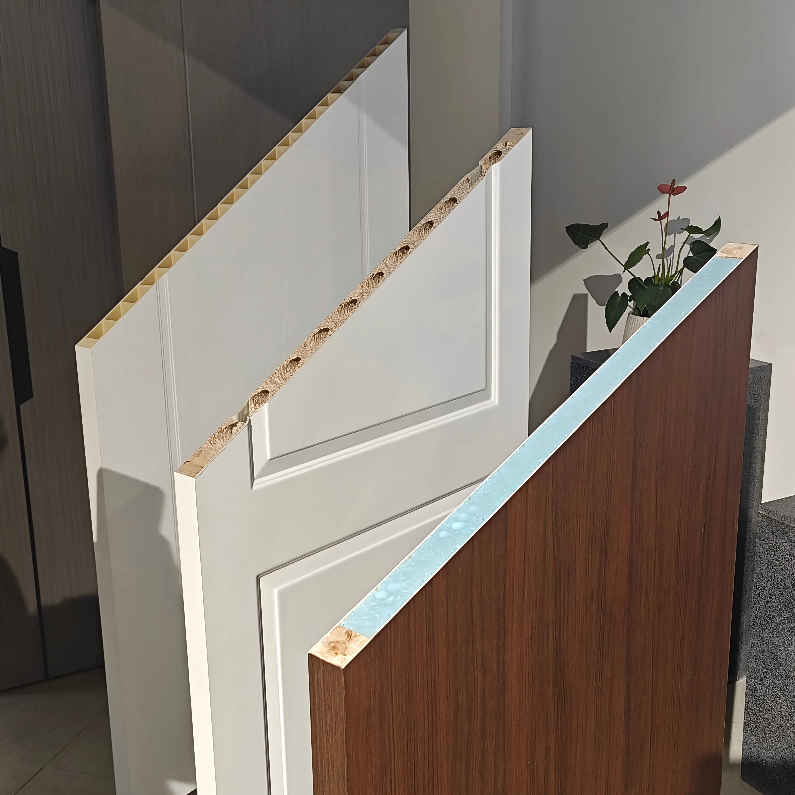 Hot-sale white panel interior door wooden white primed door hotel interior wood waterproof mdf door