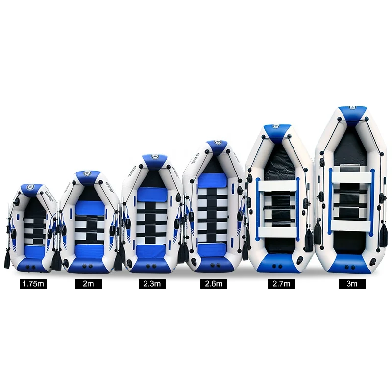 Hard bottom Inflatable Boat for Adult 9Ft Raft Inflatable 4 Person Boat for Adults Fishing Boat