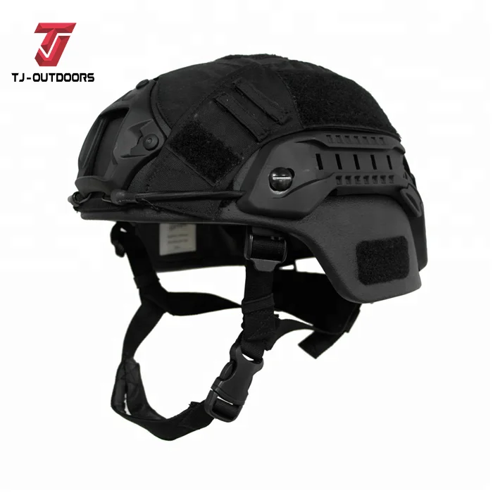 TJ-OUTDOORS PE & ArAMID High Strength High cut MICH Outdoor combat Safety protective tactical helmet
