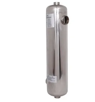 Swimming pool 40KW heat exchanger shell and tube heat exchanger