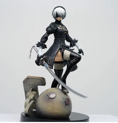 Figuras De Game Accessories NieR Automata YoRHa 2 B/YoRHa No. 9 Type Standing Awesome Pose Activity Figure