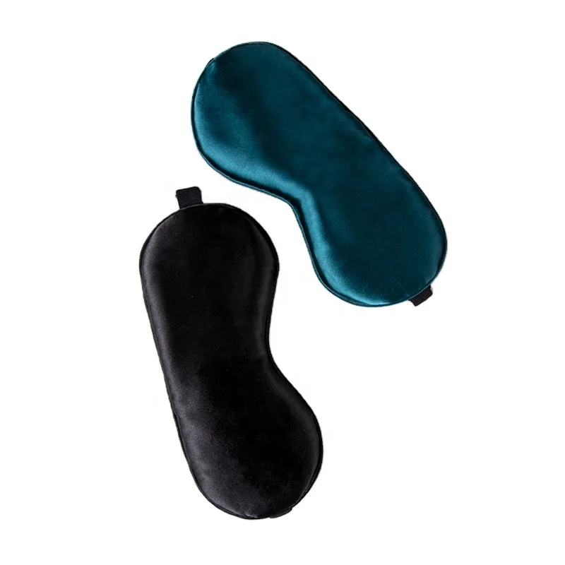 Satin Silk Sleep Eye Mask Blindfold Soft Eye Cover Eyeshade OEM Regular Opp Bag Packaging 11 Colors Eye Mask