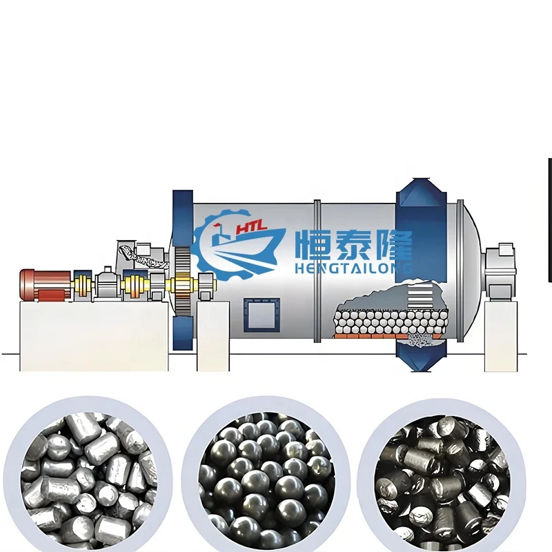 small scale 3 ton ball continuous type ball mill equipment lead oxide black powder ball mill grinding machine