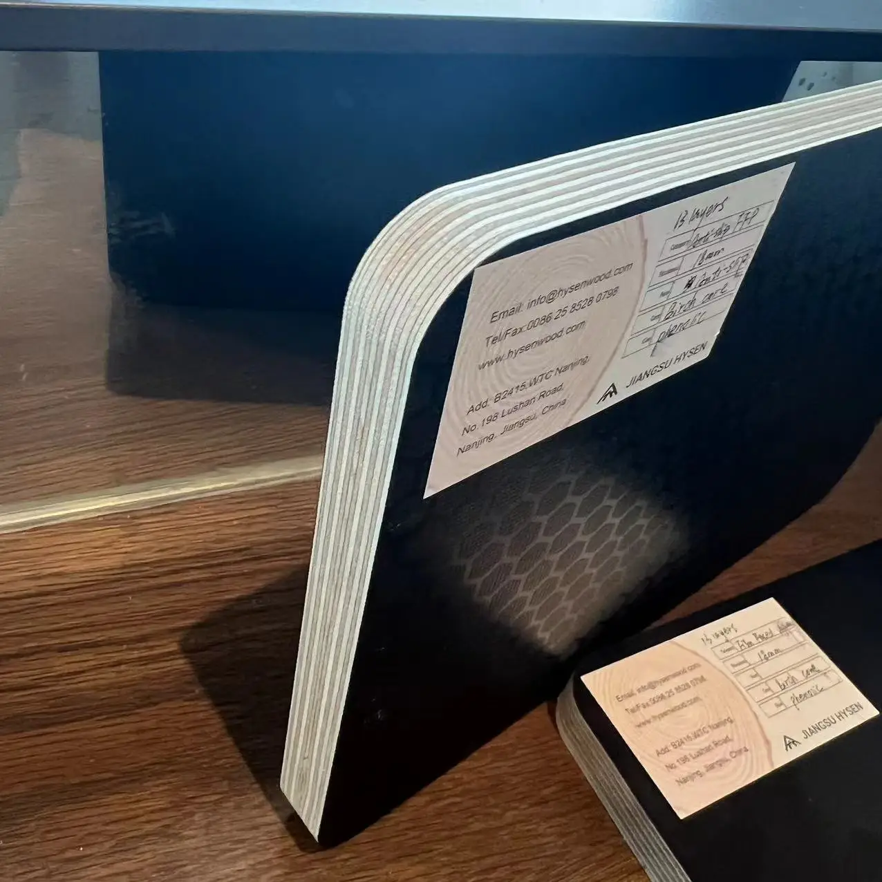 Hysen Black wbp phenolic glue birch core Hexaboard plywood anti-slip film plywoods for European market