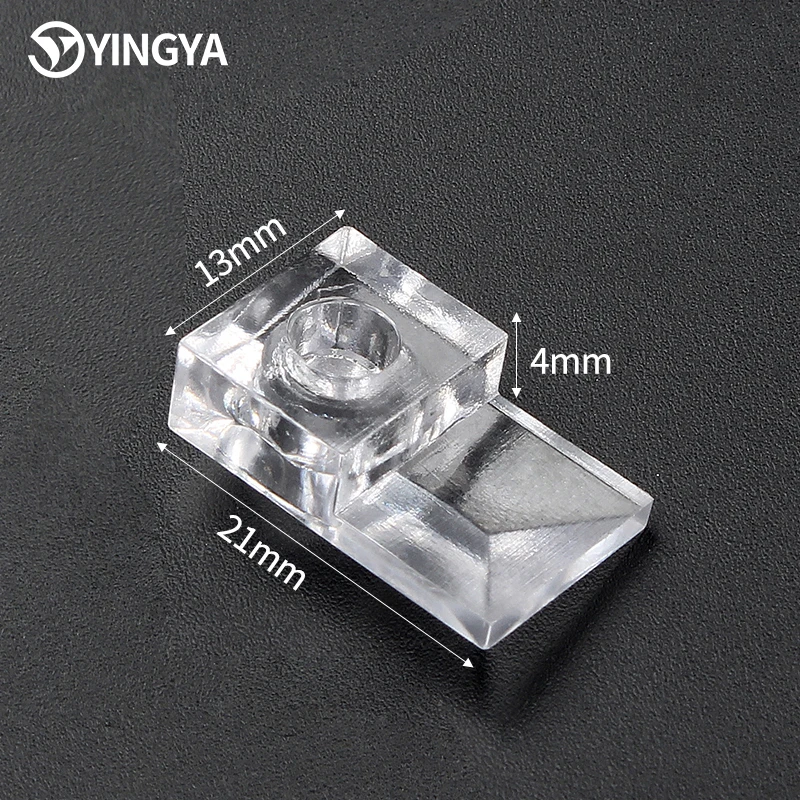 3mm/5mm Clear Plastic Mirror Holder Clips Connectors & Shelf Supports
