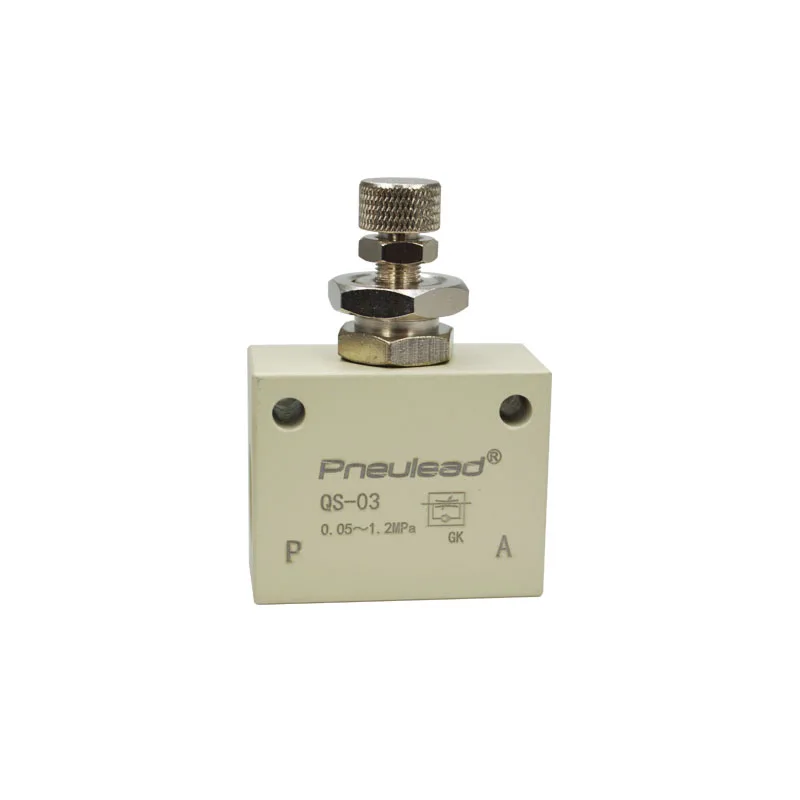 QS Series One-way Speed Regulating Valve pneumatic Solenoid Throttle Valve Restrictive Valve