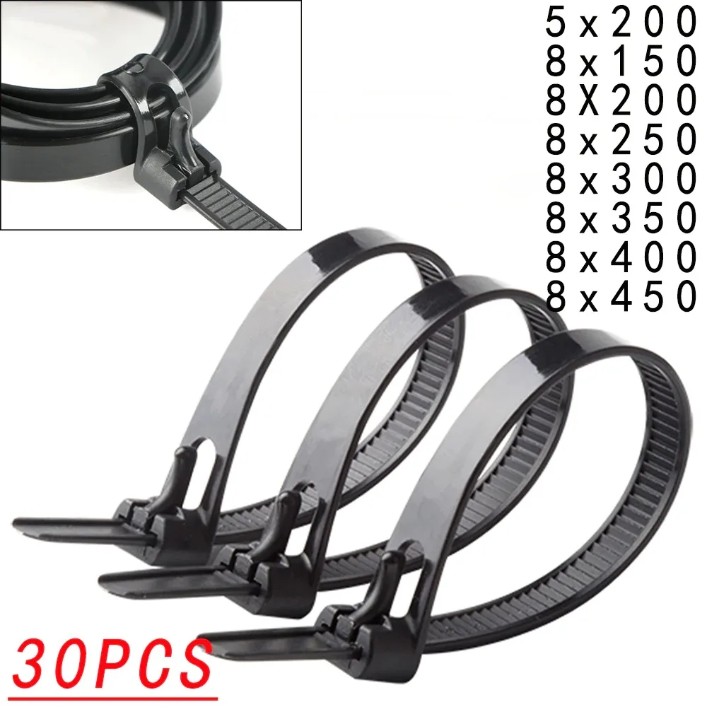 reusable self-locking plastic nylon cable ties, fixed nylon cable ties and detachable zipper cable ties, binding straps