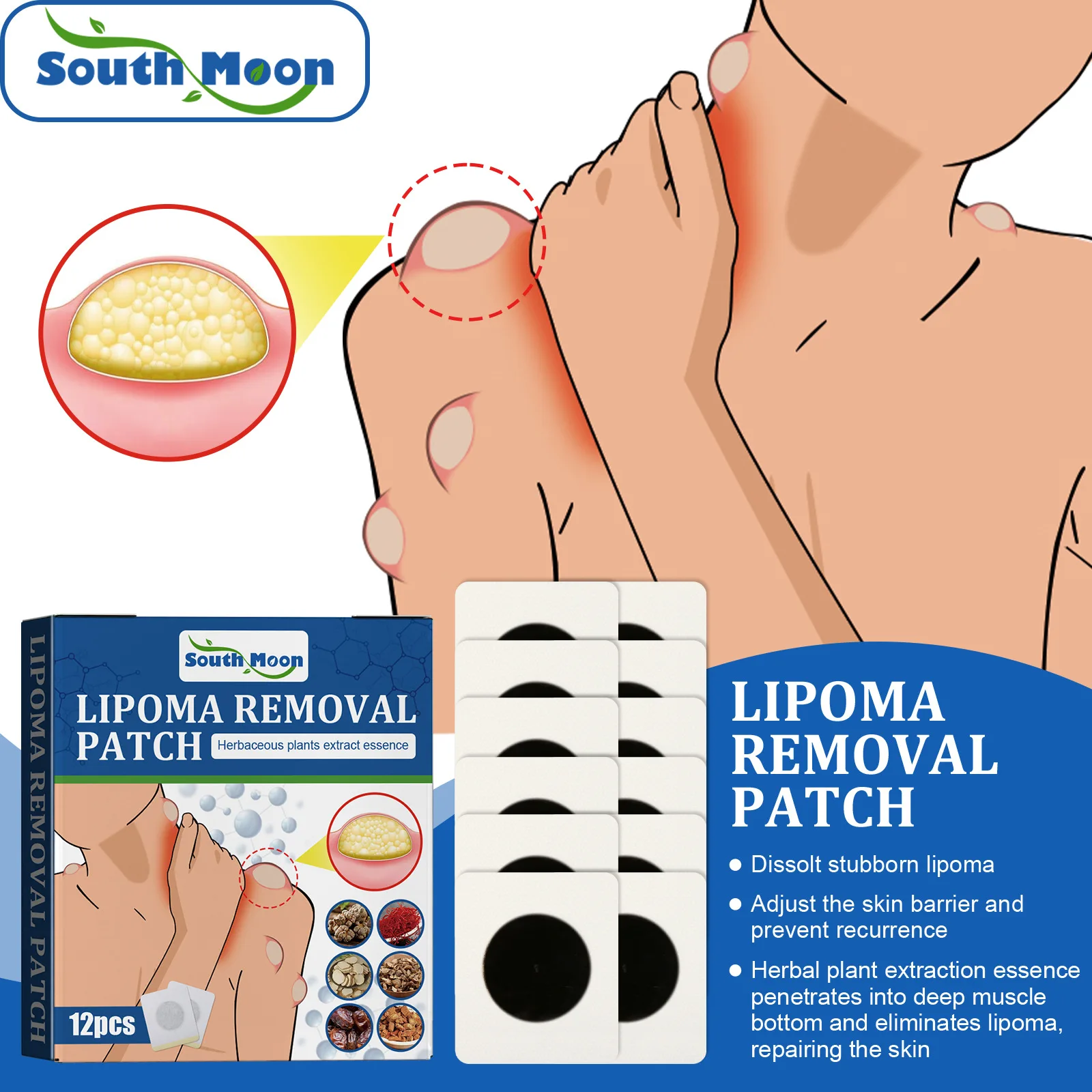 New Arrival Lymphatic Detox Ointment Fat Lump Removal Lumpfree Lipoma Removal patch for Body