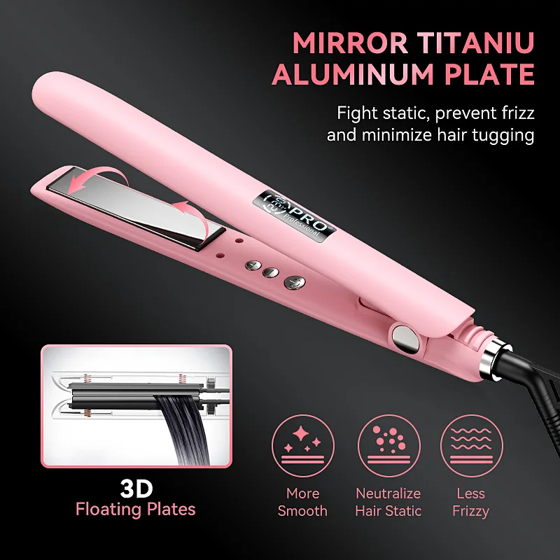 450F Hair Straightener fer lisser Wholesale Private Label Flat Iron Narrow Plate Hair Straightener