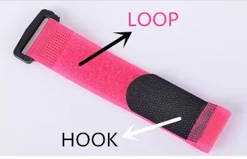 Adjustable And Versatile Nylon Hook And Loop Strap With Buckle
