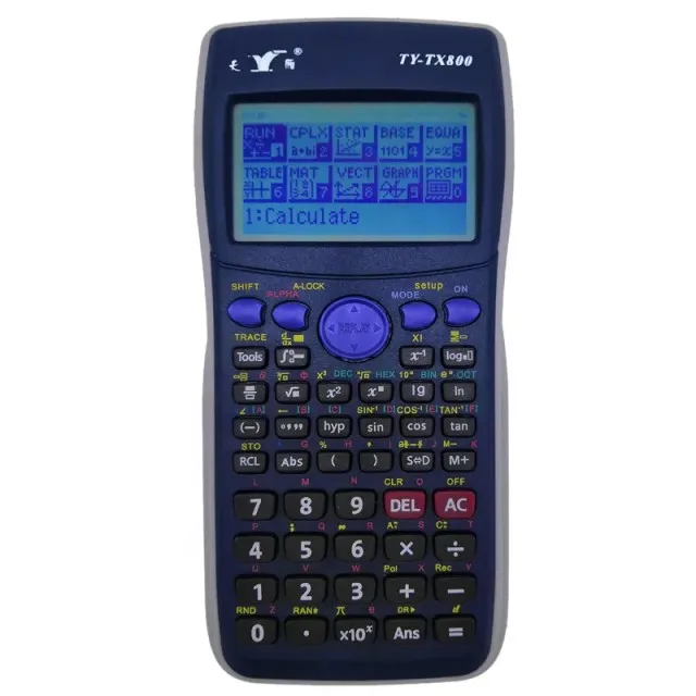 Multi-functional calculadora TX800 Programmable graphic calculator suitable for school,office, engineering, finance, taxation