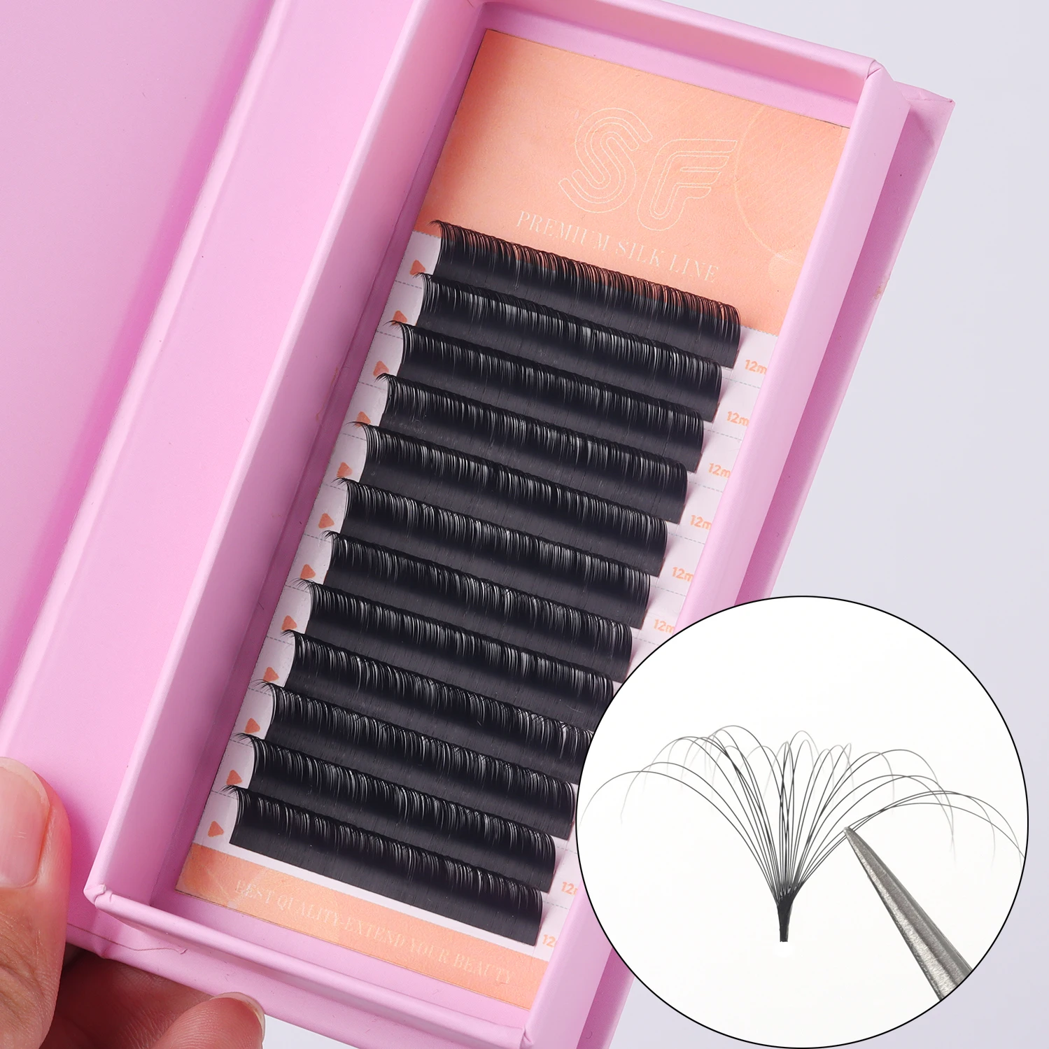 Быстрый вентилятор, частная марка, легкое наращивание ресниц, одна секунда, наращивание ресниц