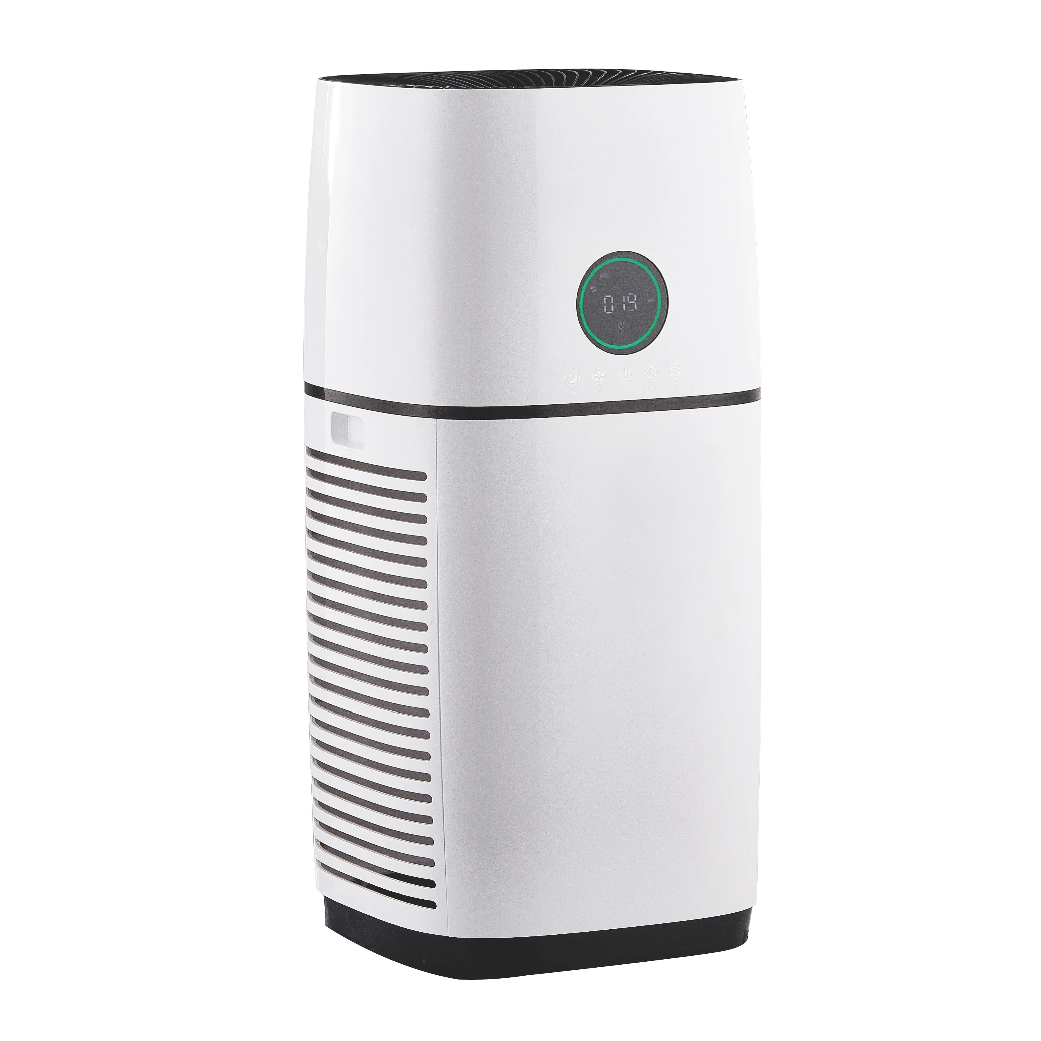 Round HEPA Active carbon touch screen Air purifier China