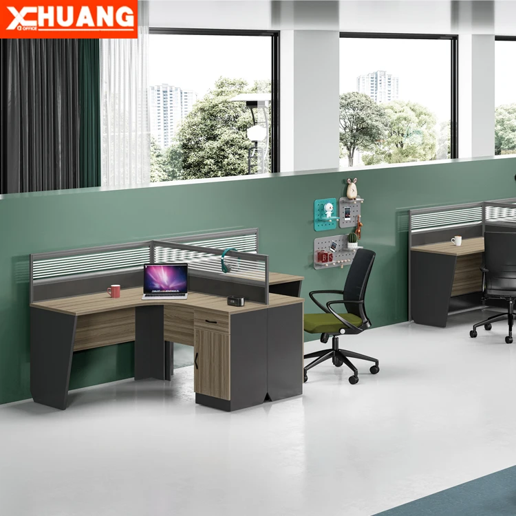 Office Cubicle System Computer Desk Two Person Workstation 2