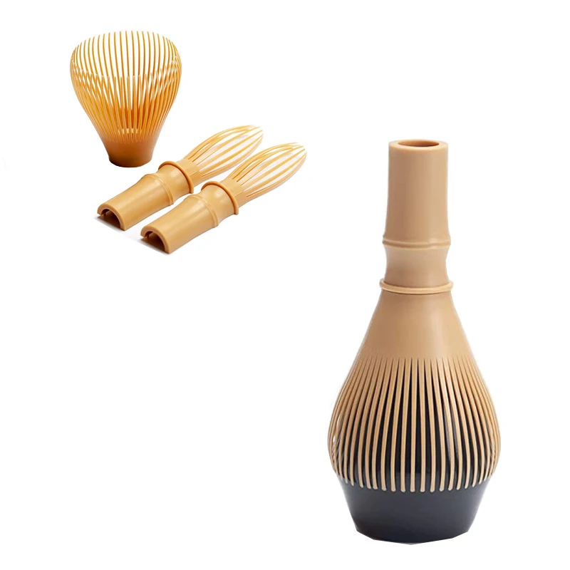 Factory Price Logo Custom Food Grade Plastic Chasen Matcha Whisk Resin