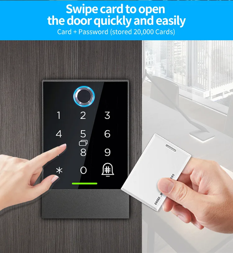 Access Control Board BLE Wireless RFID Card Reader TTLock Smart Door Fingerprint Access Control