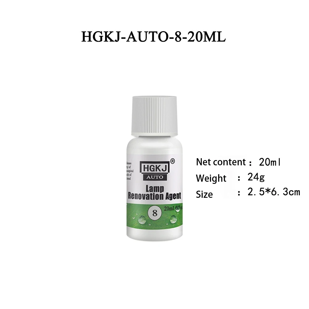 HGKJ-AUTO-Xmas-8 lamp Renovation Agent Christmas headlamp renovation repair solution
