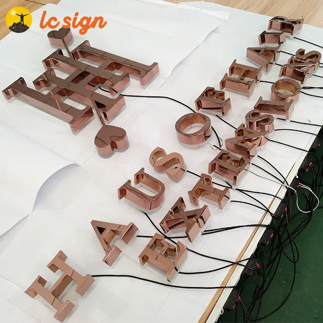 Brand New Outdoor Signboard Advertising Led channel letters 3D Metal Sign