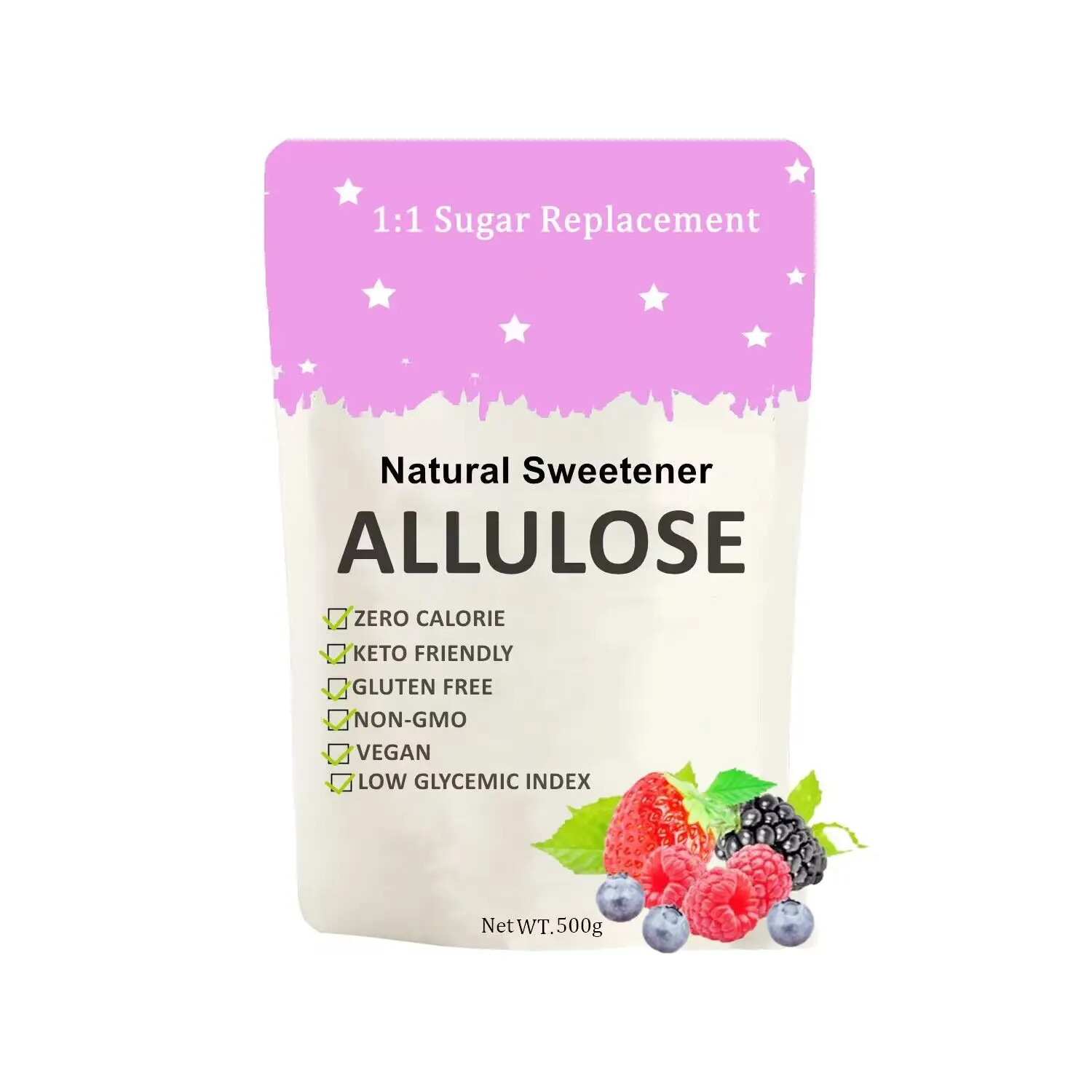 Keto Food Grade Monk Fruit Erythritol Candy Cheap Price 0 Calorie Monk Fruit Sweetener Healthy Organic Food Allulose Powder
