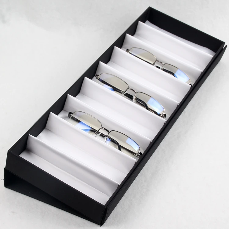 
2020 China Factory Elegant 9 pcs Leather Magnet Storage Box for glasses Display 