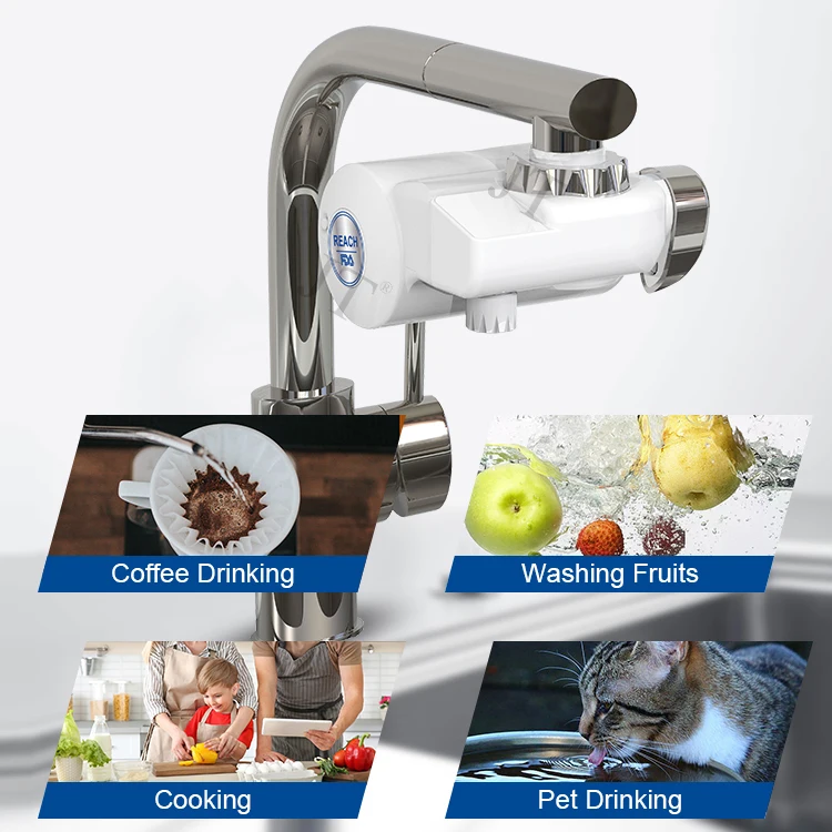 Tap Faucet Mounted Water Filter With Filter Replace For Household Kitchen