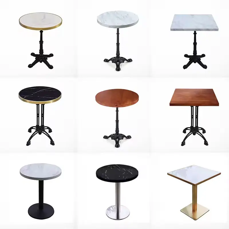 Hot Selling Modern Round Marble Cafe Bistro Table and Chairs for Events