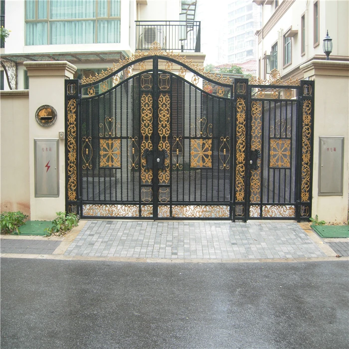Steel sliding gate supplier driveway gate pictures of wrought iron gates