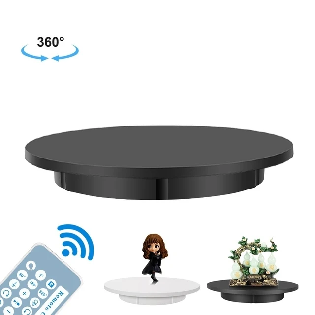 
60cm Load MAX 150KG Motorized Photography Display, 360 Degree Electric Rotating Turntable with Remote Control Direction Speed 