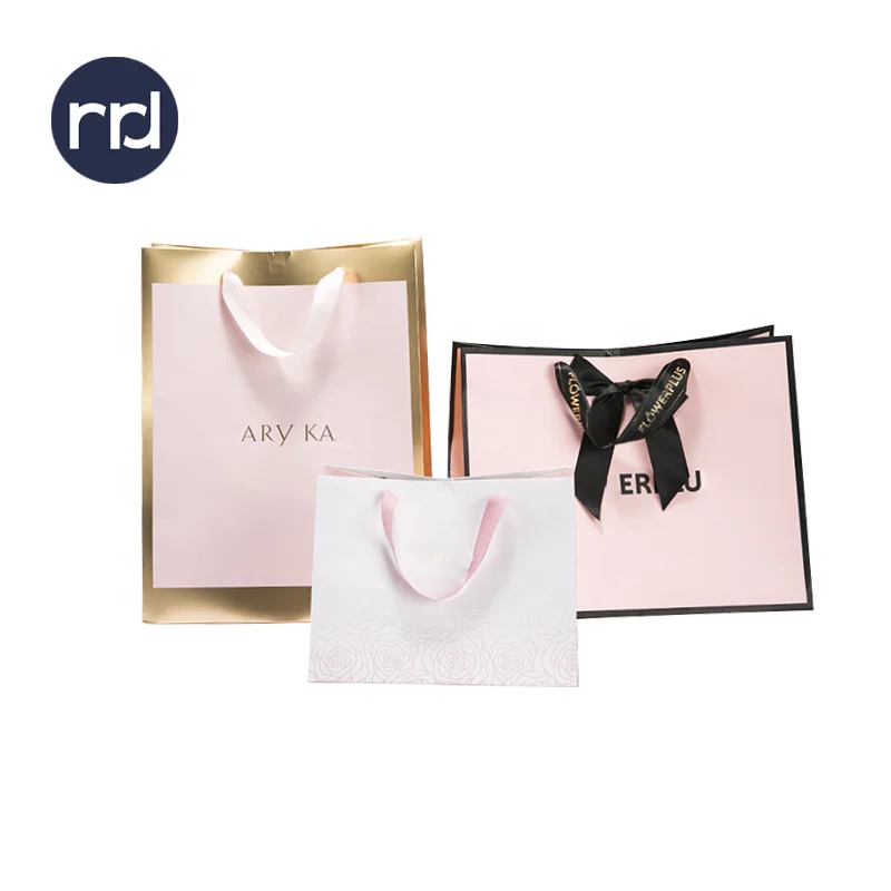 Custom Luxury Gift Garment Paper Shopping Bags Lightweight Shopping Tote Bag