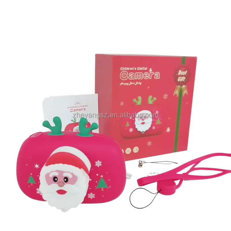 Рождественский подарок для детей IPS 2,4 дюймов фото наклейки фильтры 1080p детская игрушечная камера цифровая камера для детей