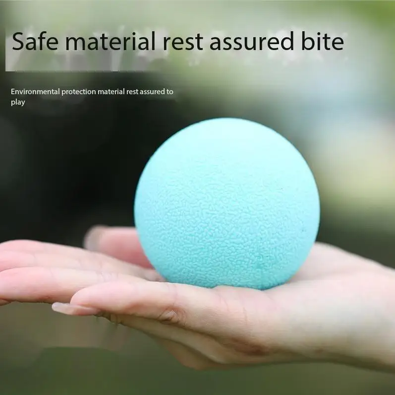 2023 TPR Solid Ball Rubber Elastic Ball Pet Chew Toys Customizable Eco Friendly Pet Chew Interactive Toy Dog