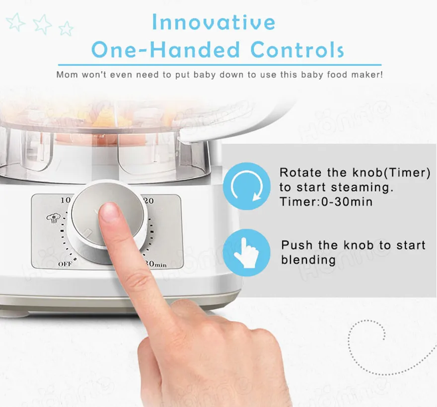 Multifunction National Electric Baby Food Processor Commercial Accessories Chopper Cup Steel Switch Stainless Power Work baby fo