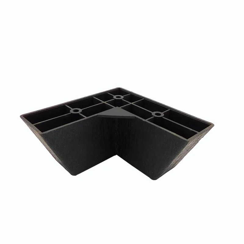 Brand new PP abs/pp furniture feet black adjustable bed cheap plastic legs