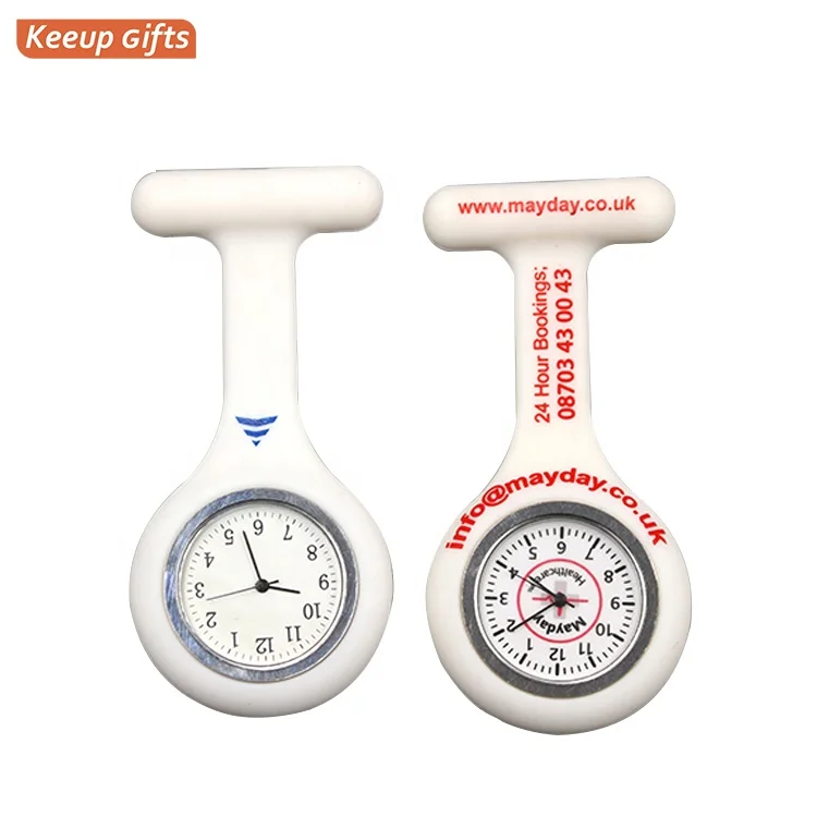 Женские Дамы Персонализированные oem Китай белая Милая брошь на заказ грудь медсестры часы карманные