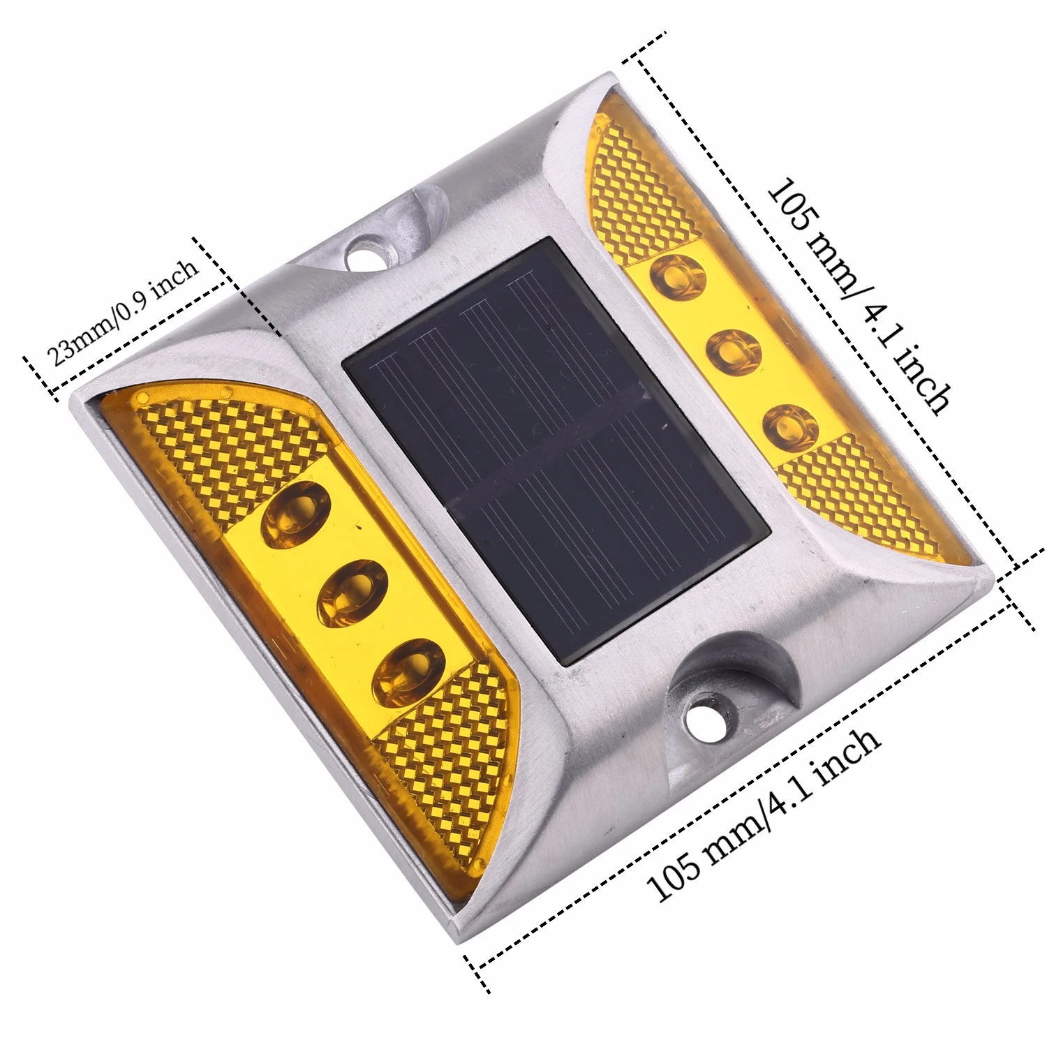 stud road solar ojo de gato con led y panel solar