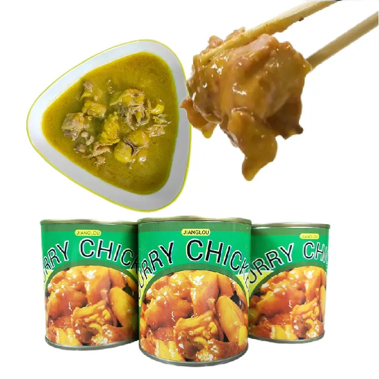 312g 227g ready to eat halal curry chicken luncheon meat food manufacturer with potato canned