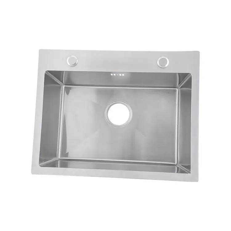Modern resident  wash basin rectangular shape under mount single bowl handmade stainless steel kitchen sink